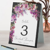 Plaque De Table Onglet Fête des mariées d'arc floral Fuchsia et La (En SItu (Tableau))