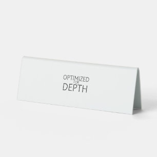 Plaque De Table Optimisé pour une signalétique de bureau technique