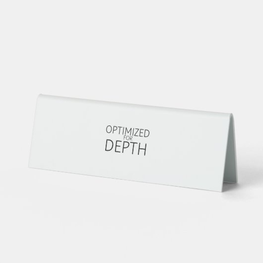 Plaque De Table Optimisé pour une signalétique de bureau technique (Recto)