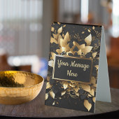 Plaque De Table Or élégant personnalisé