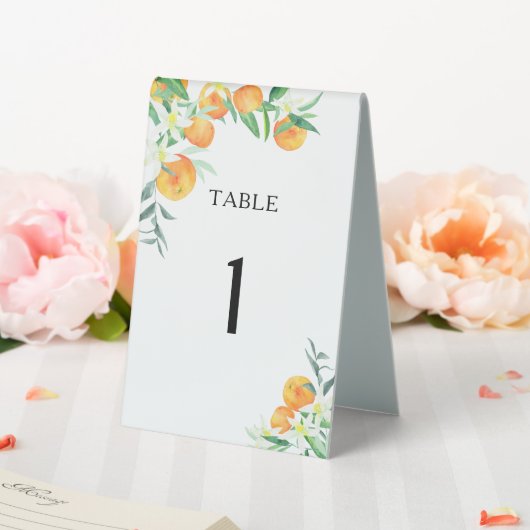 Plaque De Table Oranges Citrus Réception de mariage (In SItu (Mariage))