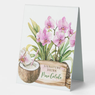 Plaque De Table Orchid Spa Resort Boisson de signature