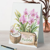 Plaque De Table Orchid Spa Resort | Boisson de signature (En SItu (Tableau))