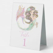 Plaque De Table Organisation d'une fête magique de sirène (Verso)