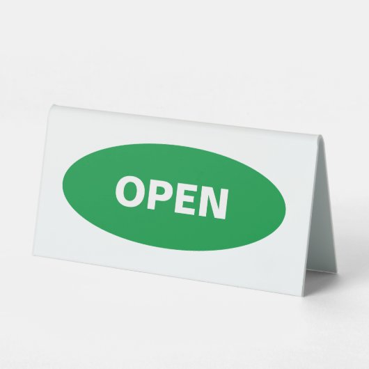 Plaque De Table Ouverture de la réception verte rouge (Recto)