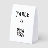 Plaque De Table Ouverture d'entreprise avec logo noir minimal mode (Verso)
