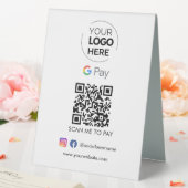 Plaque De Table Paiement du code QR de Google Pay | Analyser pour  (In SItu (Mariage))