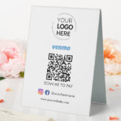 Plaque De Table Paiement du code QR Venmo | Analyser pour payer le (In SItu (Mariage))