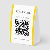 Plaque De Table Paiement par code QR Paypal | Scannez pour payer l (Recto)