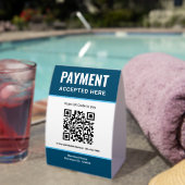 Plaque De Table Paiement par code QR Scan to Pay du portefeuille é (InVersositu (sur table))