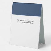 Plaque De Table Paiement QR Code sans contact avec logo d'entrepri (Verso)