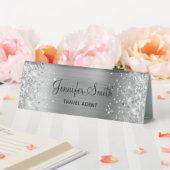 Plaque De Table Paillettes et feuille d'argent féminin (In SItu (Mariage))