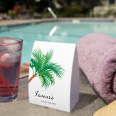Plaque De Table Palm Tree Coastal Destination Wedding Favors (InVersositu (sur table))