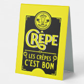 Plaque De Table Pancakes français (Verso)