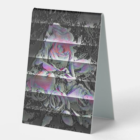Plaque De Table Pancarte de Présentoir Techno Bouquet (Recto)
