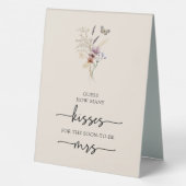 Plaque De Table Pancarte de table "Boho Kisses" (Verso)