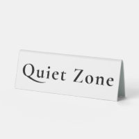 Pancarte de table drôle 'Pas de discussion' pour l