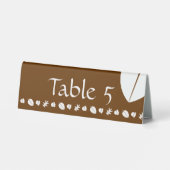Plaque De Table Pancarte de table en forme de feuilles d'automne a (Verso)