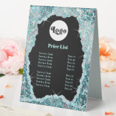 Plaque De Table Pancarte de table en paillettes de bleu-vert (In SItu (Mariage))