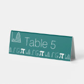 Plaque De Table Pancarte de table tente sarcelle «Ça s'additionne» (Verso)