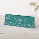 Plaque De Table Pancarte de table tente sarcelle «Ça s'additionne» (En SItu (Tableau))