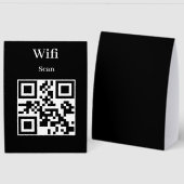Plaque De Table Pancarte de tente de table qr code (Recto/Verso)