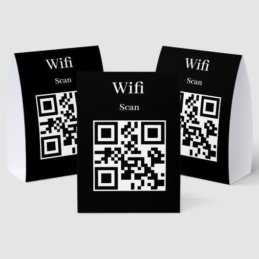Plaque De Table Pancarte de tente de table qr code (Insitu (multi))