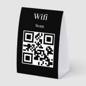 Plaque De Table Pancarte de tente de table qr code (Recto)