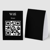 Plaque De Table Pancarte de tente de table qr code (Recto/verso)