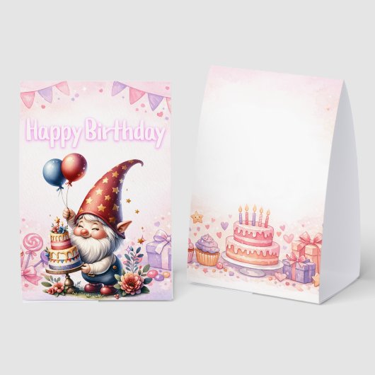 Plaque De Table Pancarte Joyeux Anniversaire (Recto/verso)