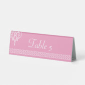 Plaque De Table Pancartes de table en forme de coeurs en tresse ce (Verso)
