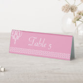 Plaque De Table Pancartes de table en forme de coeurs en tresse ce (En SItu (Tableau))