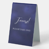 Plaque De Table Panneau bleu marine (Verso)