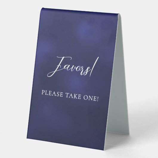 Plaque De Table Panneau bleu marine (Verso)