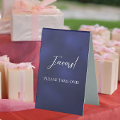 Plaque De Table Panneau bleu marine