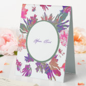 Plaque De Table Panneau central de conception encadrée et fleurie (In SItu (Mariage))