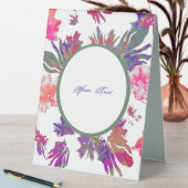 Plaque De Table Panneau central de conception encadrée et fleurie (En SItu (Tableau))