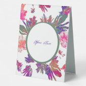 Plaque De Table Panneau central de conception encadrée et fleurie (Verso)