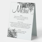 Plaque De Table Panneau central du menu Fumée noire (Recto)