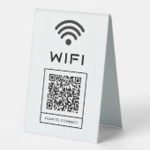 Plaque De Table Panneau d'affichage de tente de table WiFi invité  (Recto)