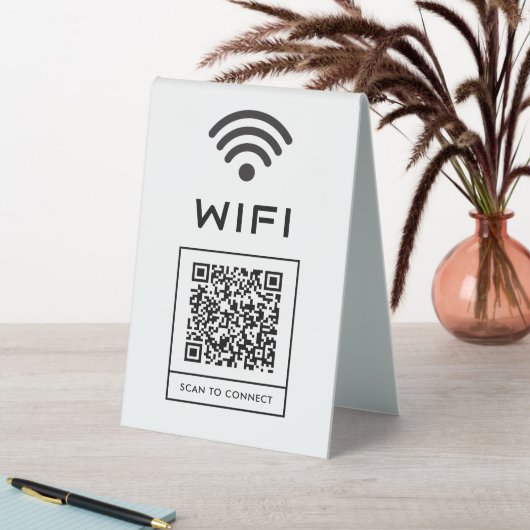 Plaque De Table Panneau d'affichage de tente de table WiFi invité  (En SItu (Tableau))