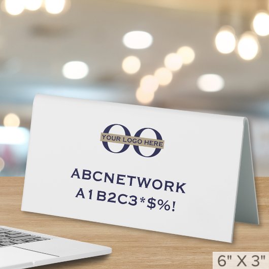 Plaque De Table Panneau d'affichage du logo d'entreprise du réseau