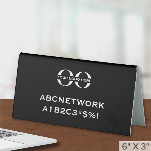 Plaque De Table Panneau d'affichage du logo personnalisé de l'accè