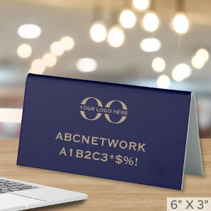 Plaque De Table Panneau d'affichage du logo personnalisé du réseau