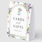 Plaque De Table Panneau de cartes de mariage et de cadeaux en pot (Recto)