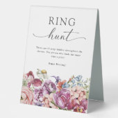 Plaque De Table Panneau de chasse aux anneaux élégants (Recto)