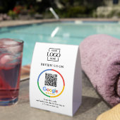 Plaque De Table Panneau de code QR de critiques Google promotionne (InVersositu (sur table))