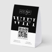 Plaque De Table Panneau de code QR de mot de passe WIFI gratuit du (Verso)