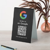 Plaque De Table Panneau de code QR Google pour examen moderne (En SItu (Tableau))