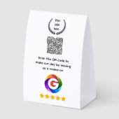 Plaque De Table Panneau de critiques Google sur pied | Présentoir  (Recto)